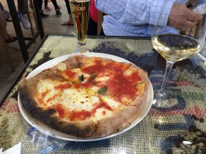 Oven baked pizza at the Mercato Centrale Nuovo